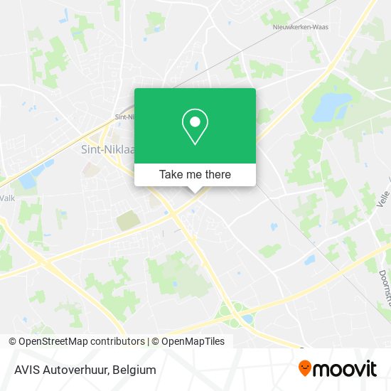 AVIS Autoverhuur map