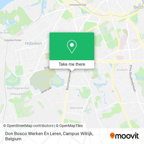 Don Bosco Werken Én Leren, Campus Wilrijk map