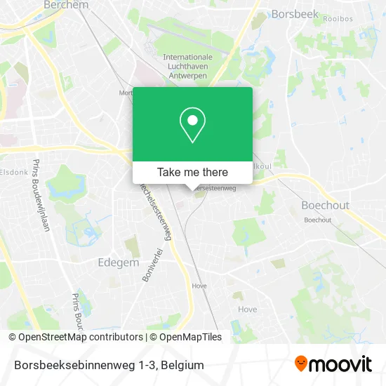 Borsbeeksebinnenweg 1-3 map