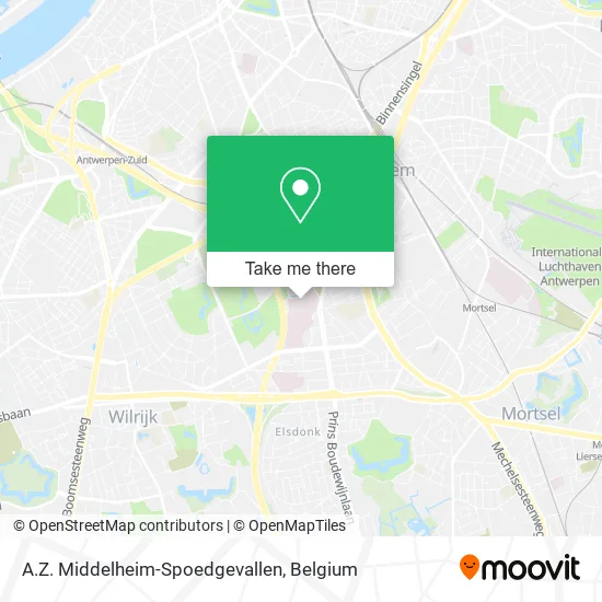 A.Z. Middelheim-Spoedgevallen map