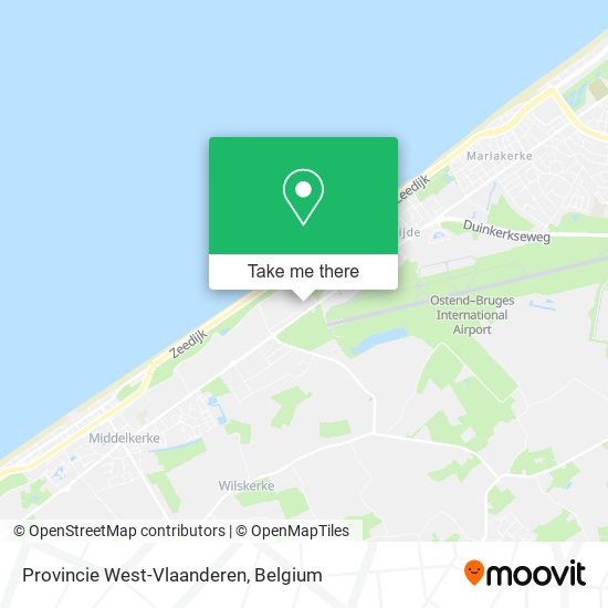 Provincie West-Vlaanderen map