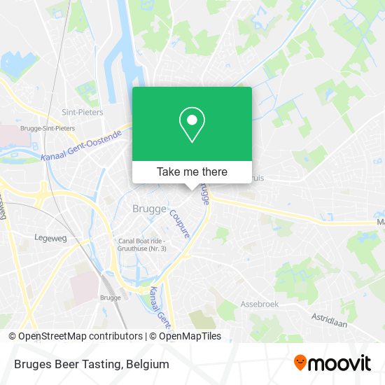 Bruges Beer Tasting map