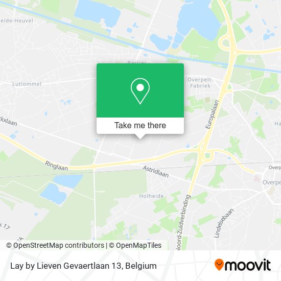 Lay by Lieven Gevaertlaan 13 map