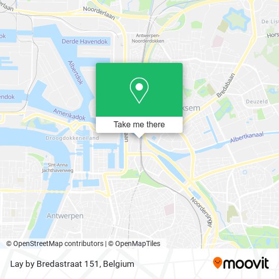 Lay by Bredastraat 151 map