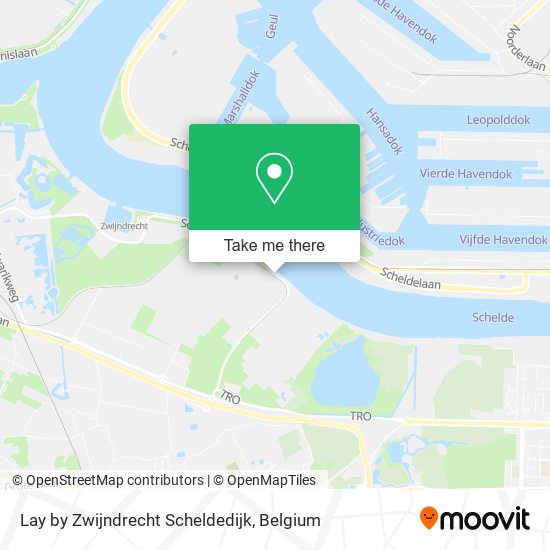 Lay by Zwijndrecht Scheldedijk map