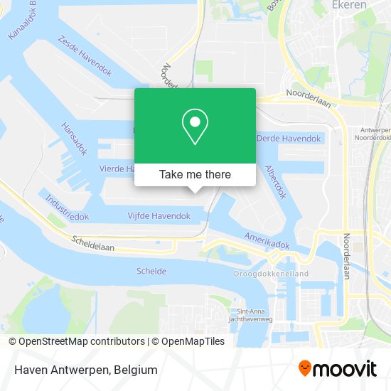 Haven Antwerpen map