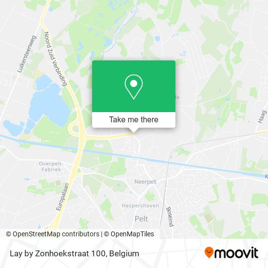 Lay by Zonhoekstraat 100 map