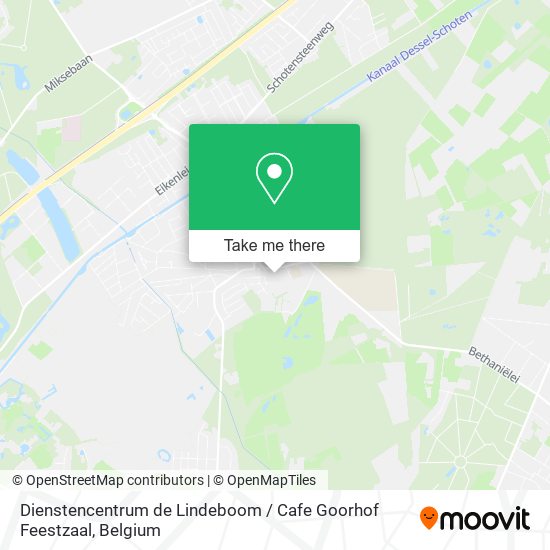 Dienstencentrum de Lindeboom / Cafe Goorhof Feestzaal plan