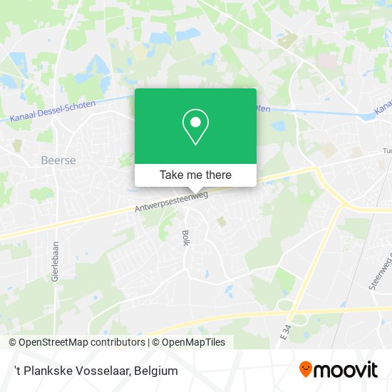 't Plankske Vosselaar map