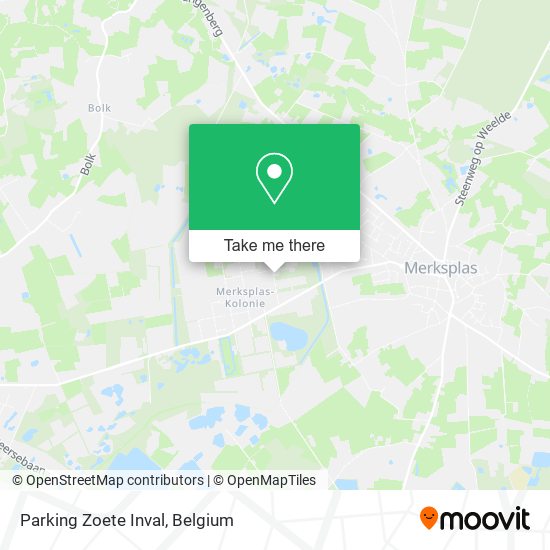 Parking Zoete Inval map