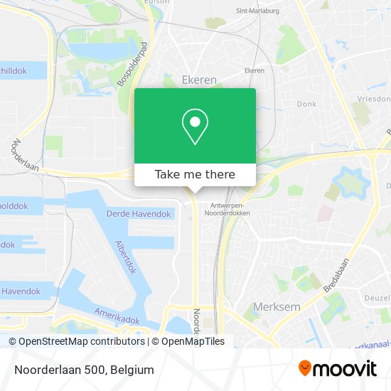 Noorderlaan 500 map