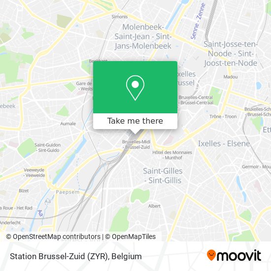 Station Brussel-Zuid (ZYR) map
