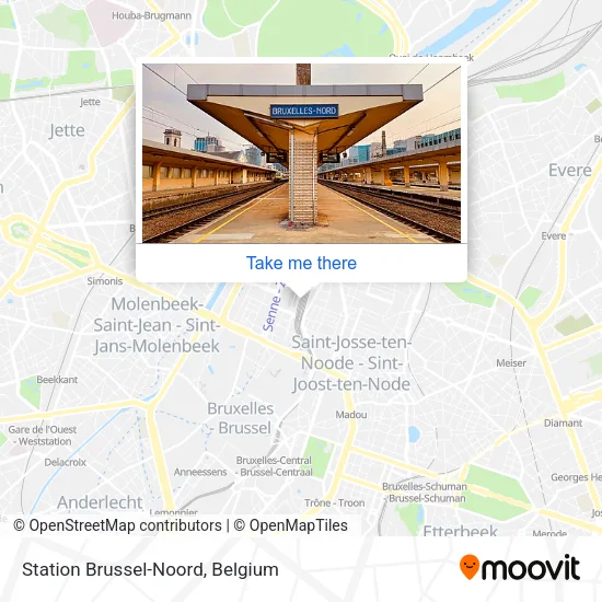 Station Brussel-Noord map