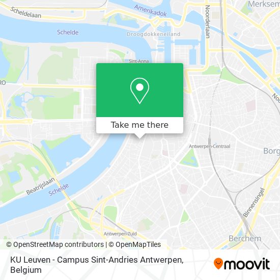 KU Leuven - Campus Sint-Andries Antwerpen map