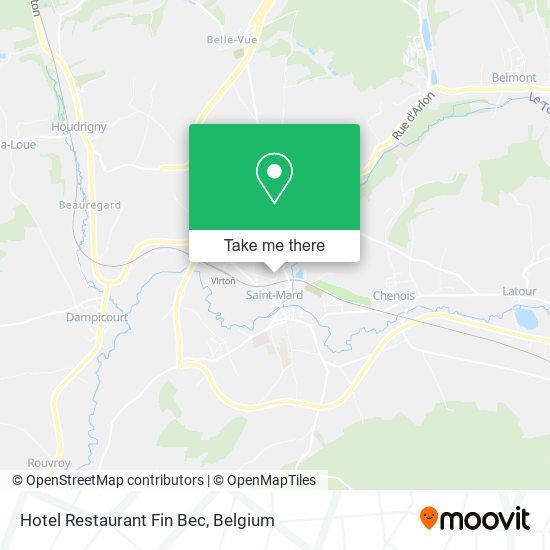 Hotel Restaurant Fin Bec map