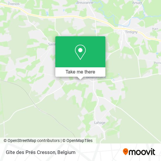 Gîte des Prés Cresson plan