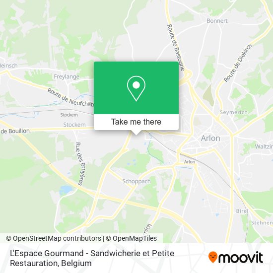 L'Espace Gourmand - Sandwicherie et Petite Restauration plan