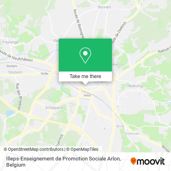 Illeps-Enseignement de Promotion Sociale Arlon map