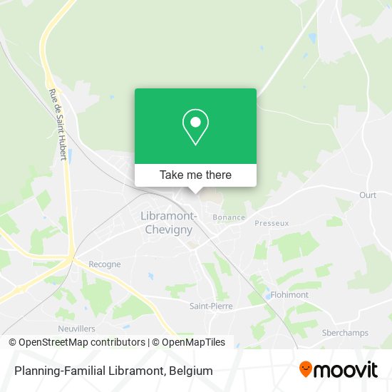 Planning-Familial Libramont map