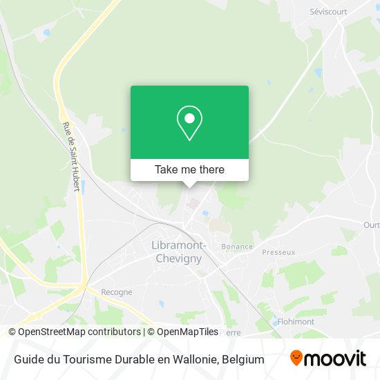 Guide du Tourisme Durable en Wallonie map