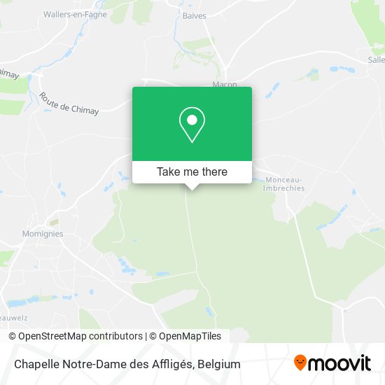 Chapelle Notre-Dame des Affligés map