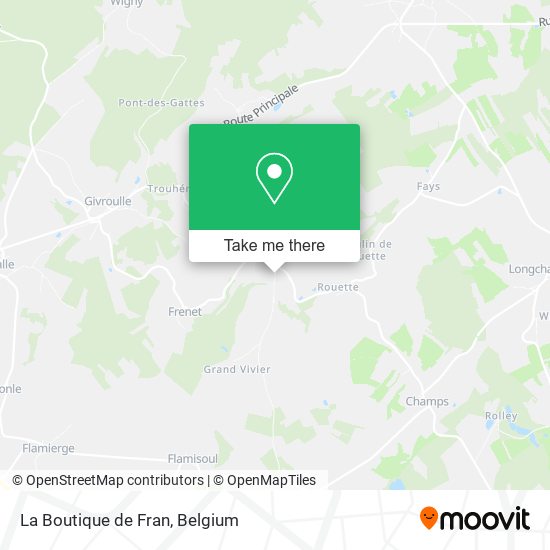 La Boutique de Fran map