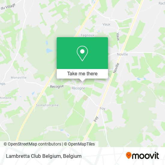 Lambretta Club Belgium map