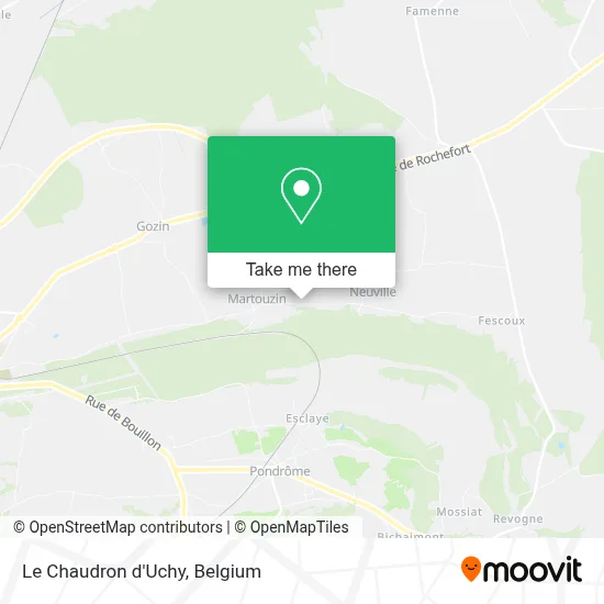 Le Chaudron d'Uchy map