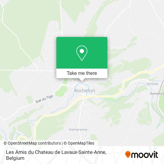 Les Amis du Chateau de Lavaux-Sainte-Anne map