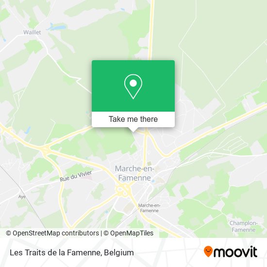 Les Traits de la Famenne map