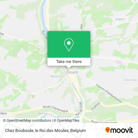 Chez Bouboule, le Roi des Moules map