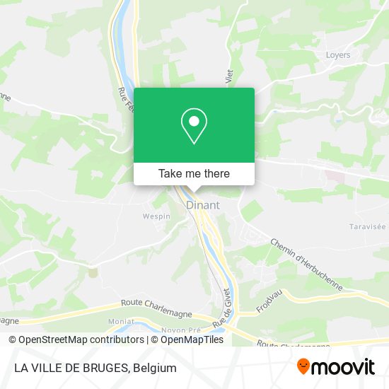 LA VILLE DE BRUGES map
