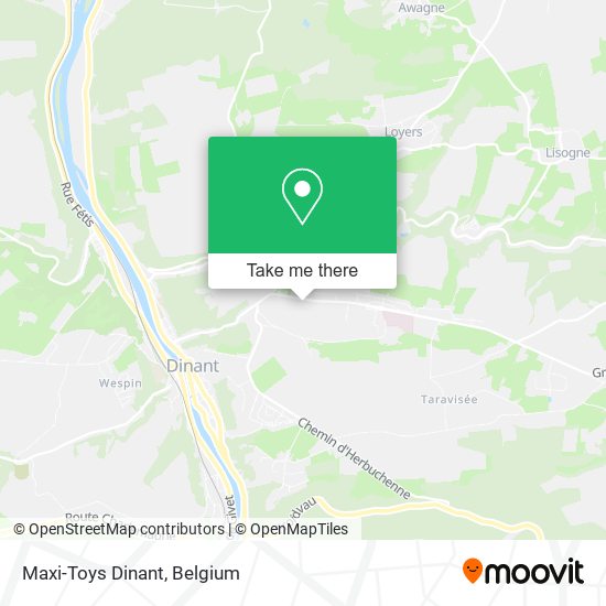 Maxi-Toys Dinant map