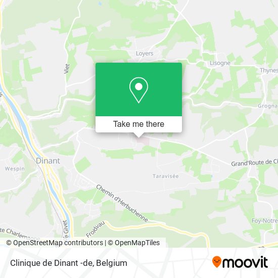 Clinique de Dinant -de plan
