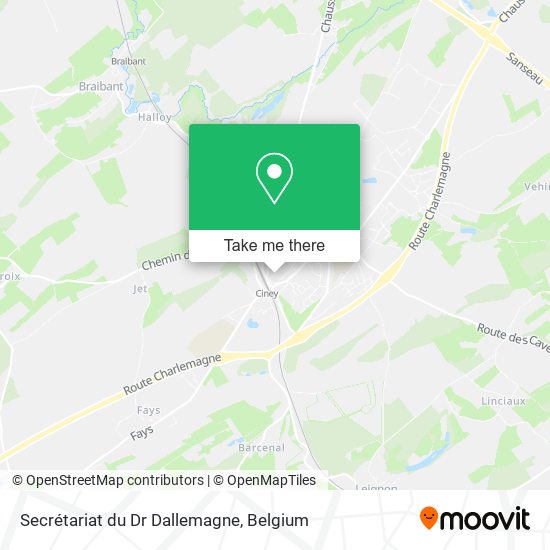 Secrétariat du Dr Dallemagne map