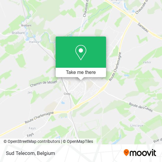 Sud Telecom map