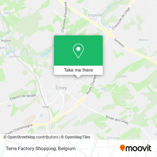 Terre Factory Shopping map