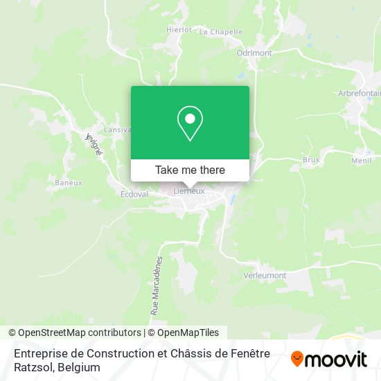 Entreprise de Construction et Châssis de Fenêtre Ratzsol map