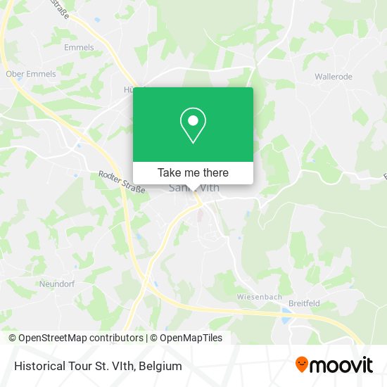 Historical Tour St. VIth map