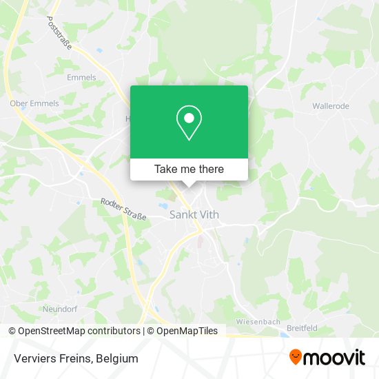 Verviers Freins map