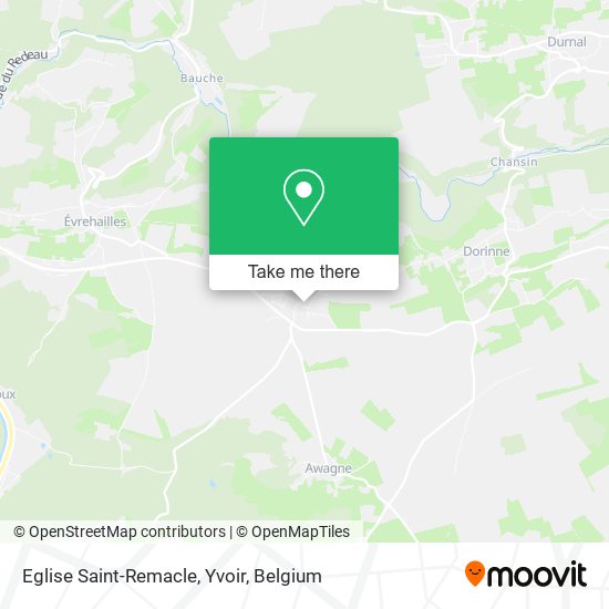 Eglise Saint-Remacle, Yvoir map