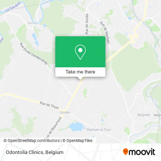 Odontolia Clinics map