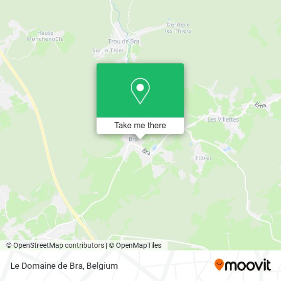 Le Domaine de Bra map