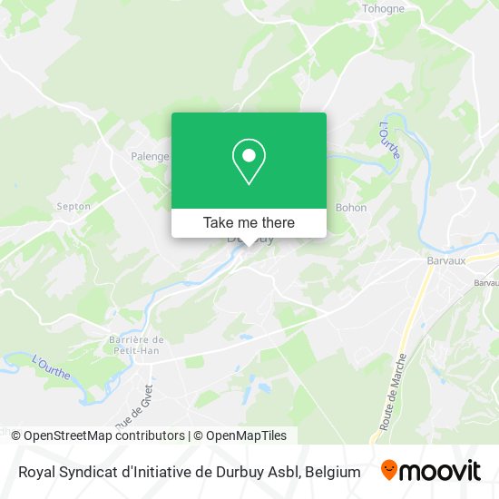 Royal Syndicat d'Initiative de Durbuy Asbl map