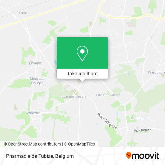 Pharmacie de Tubize map