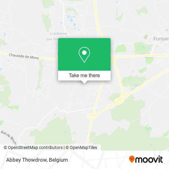 Abbey Thowdrow map