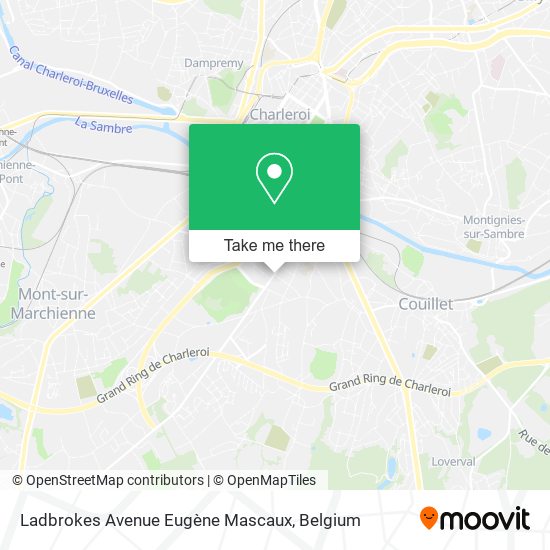 Ladbrokes Avenue Eugène Mascaux map