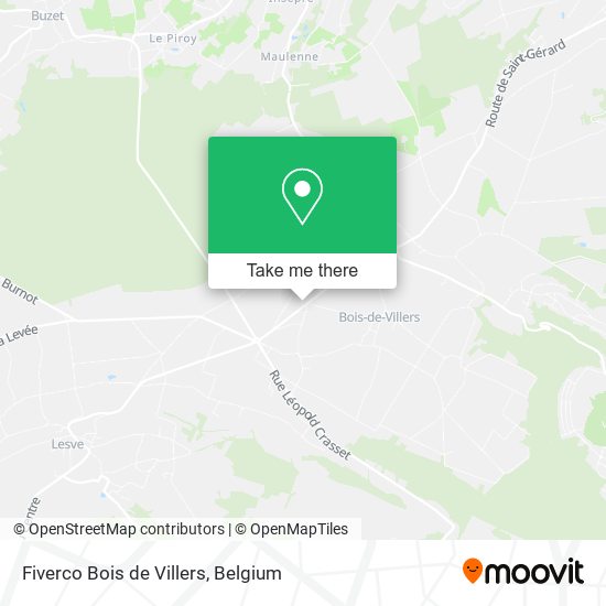 Fiverco Bois de Villers map
