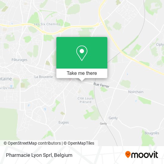 Pharmacie Lyon Sprl map