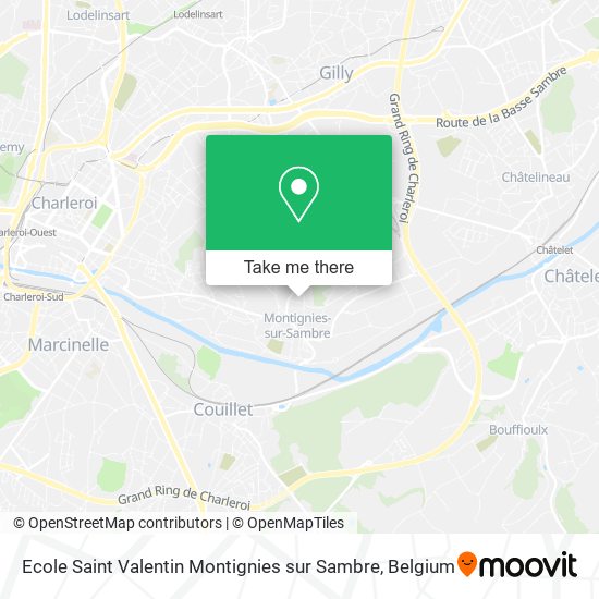 Ecole Saint Valentin Montignies sur Sambre plan